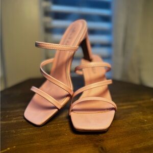 Altar’d State Pink Strappy Heels